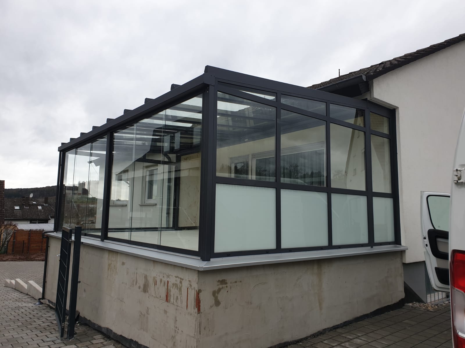 Wintergarten Glasfront